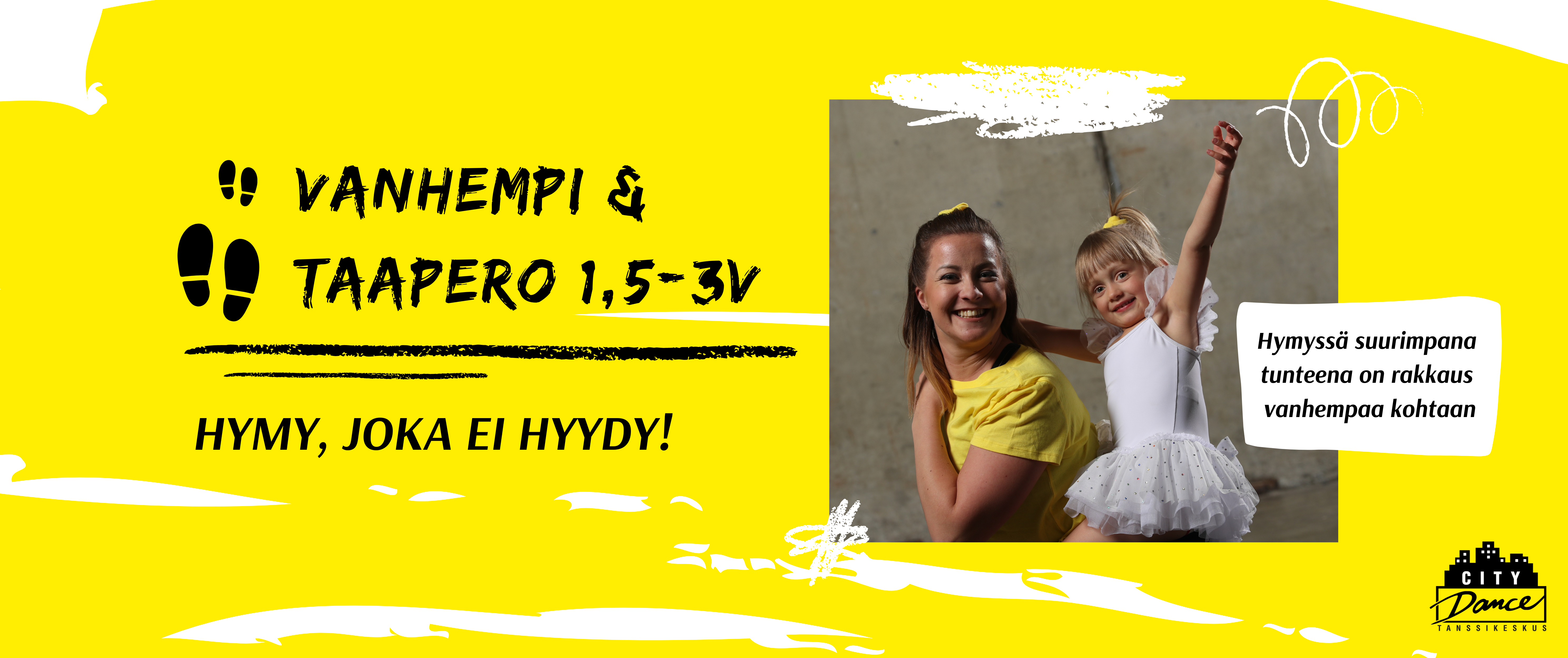 Vanhempi ja taapero yhdessä tanssimaan!