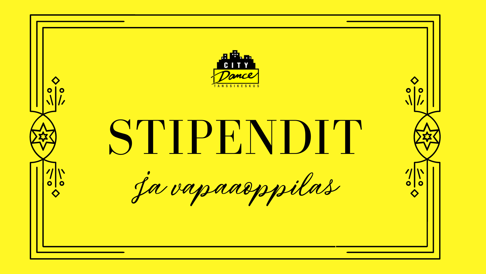 Citydancen Vapaaoppilas ja stipendit 2021-2022