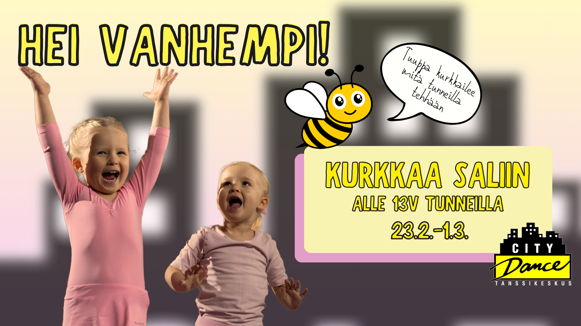 Hei Vanhempi! Tuu kurkkaan saliin 23.2.-1.3.