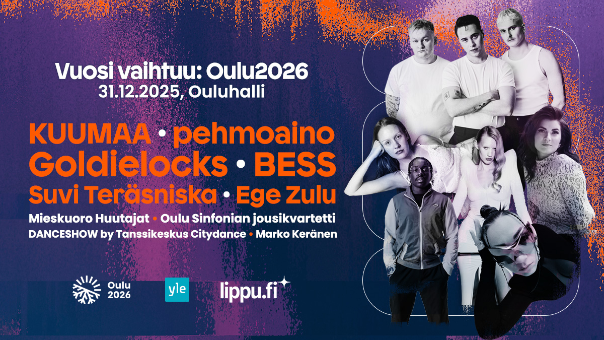 Oulu2026 kulttuurivuosi käynnistyy 31.12.2025 – Citydance mukana Vuosi vaihtuu -show’ssa