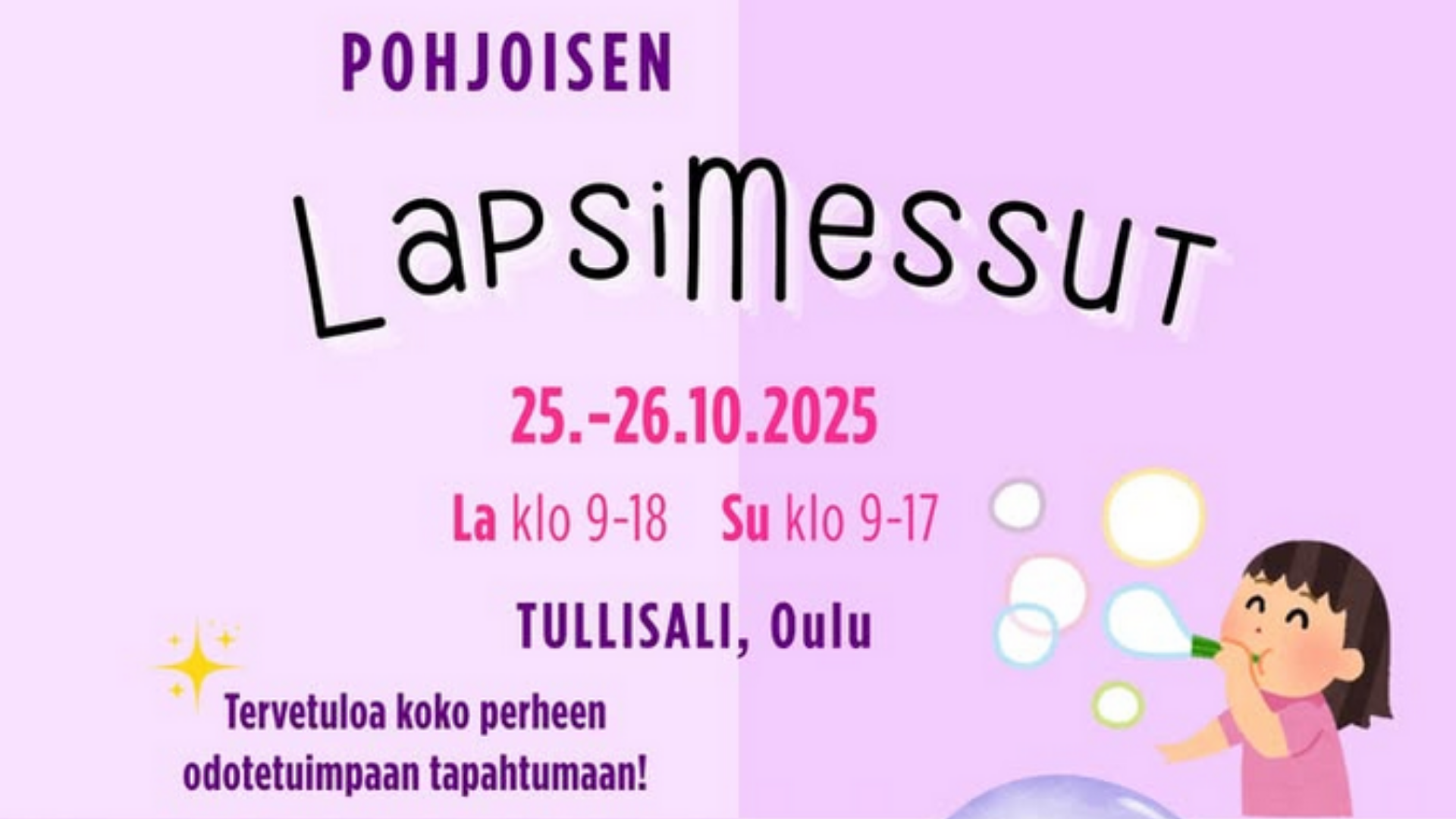 Citydance mukana Pohjoisen Lapsimessuilla 25.10.-26.10.!